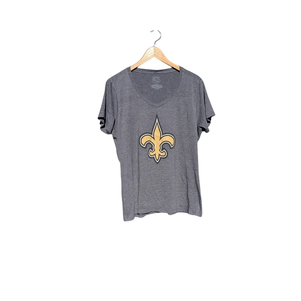 NFL Football Team New Orleans Saints Sports Fall Tailgating Pro Line V Neck XL